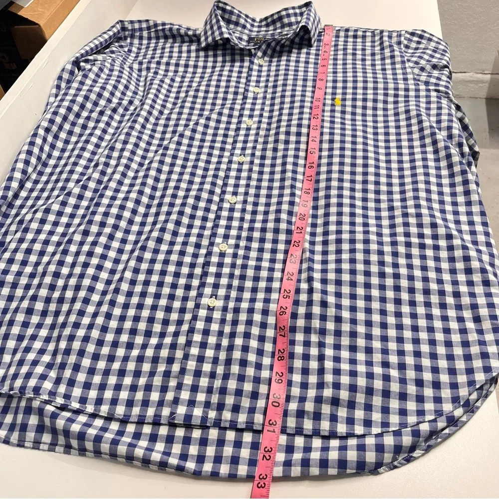 Imperfect Polo Ralph Lauren cotton long sleeve button down non iron shirt 2XB/2G